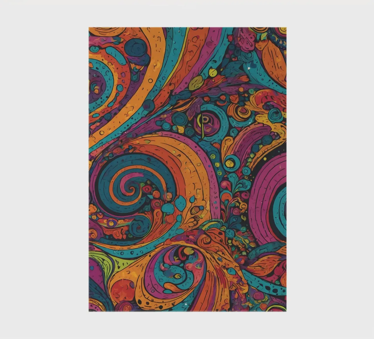 Psychedelic Pattern notebook by Charnwood Prints