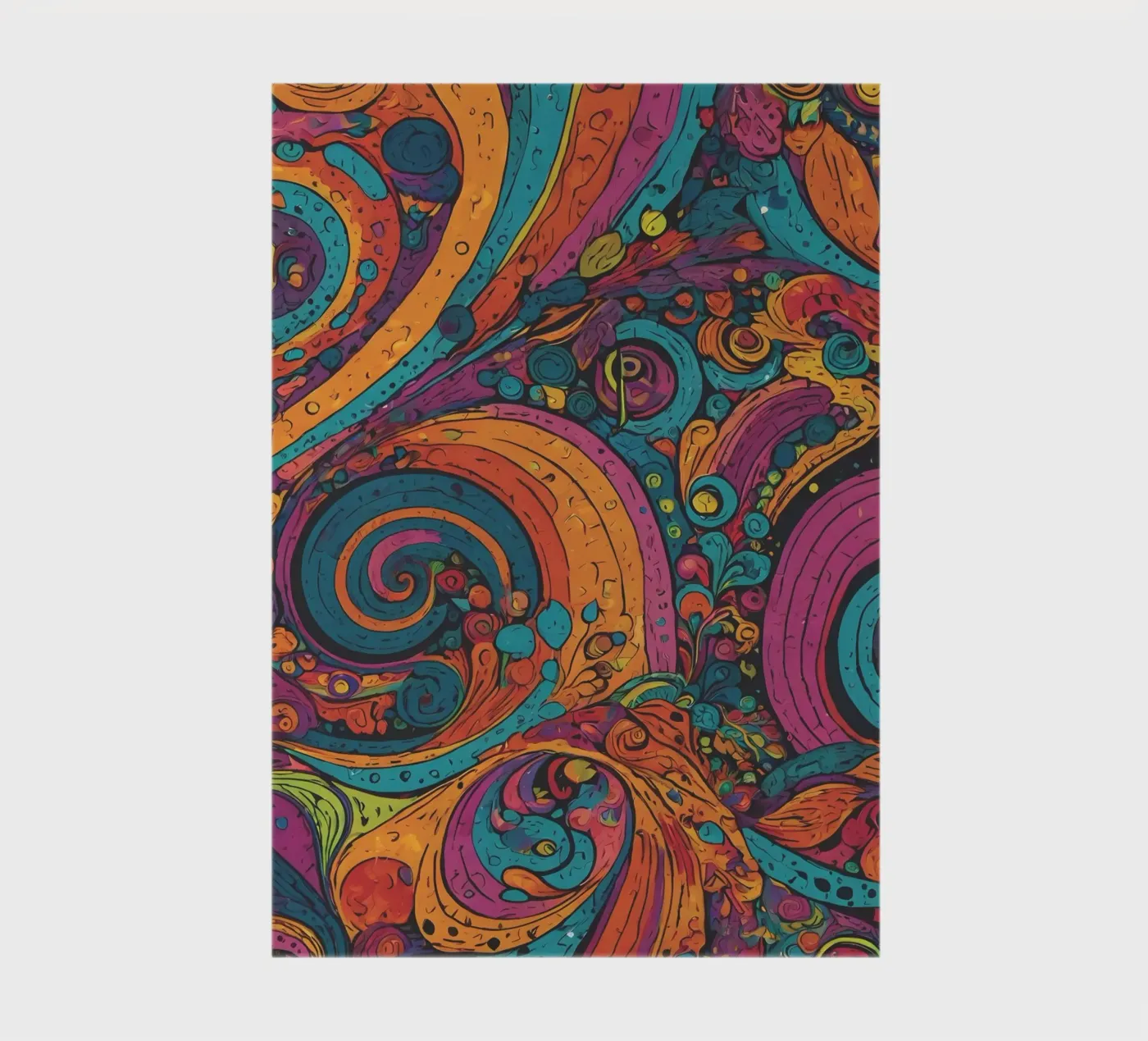 Psychedelic Pattern notitieboek van Charnwood Prints