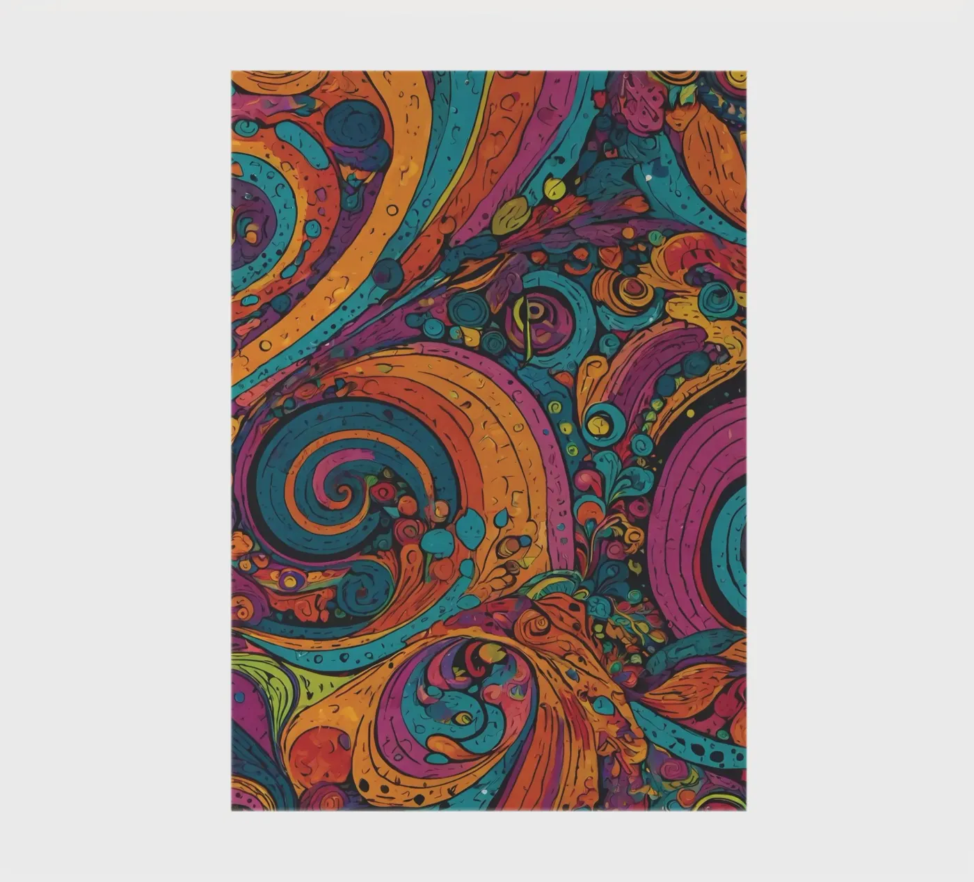 Psychedelisches Muster Notizbuch von Charnwood Prints