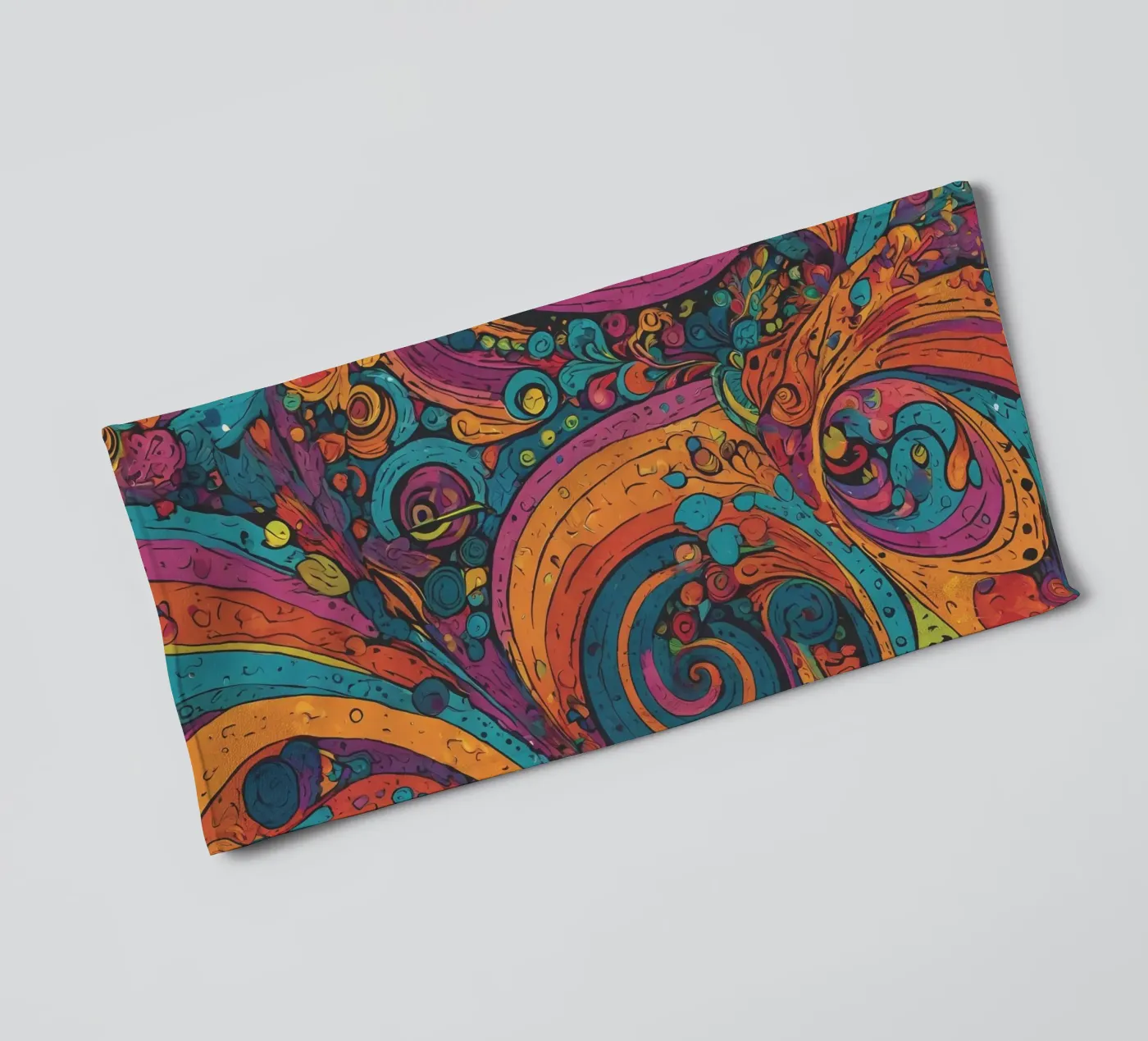 Psychedelic Pattern towel by Charnwood Prints