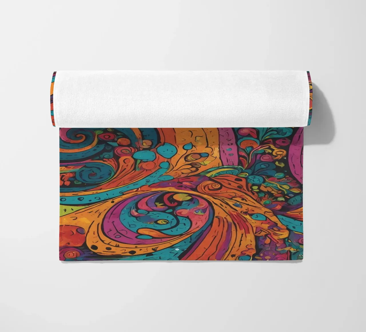 Psychedelic Pattern beach towel by Charnwood Prints