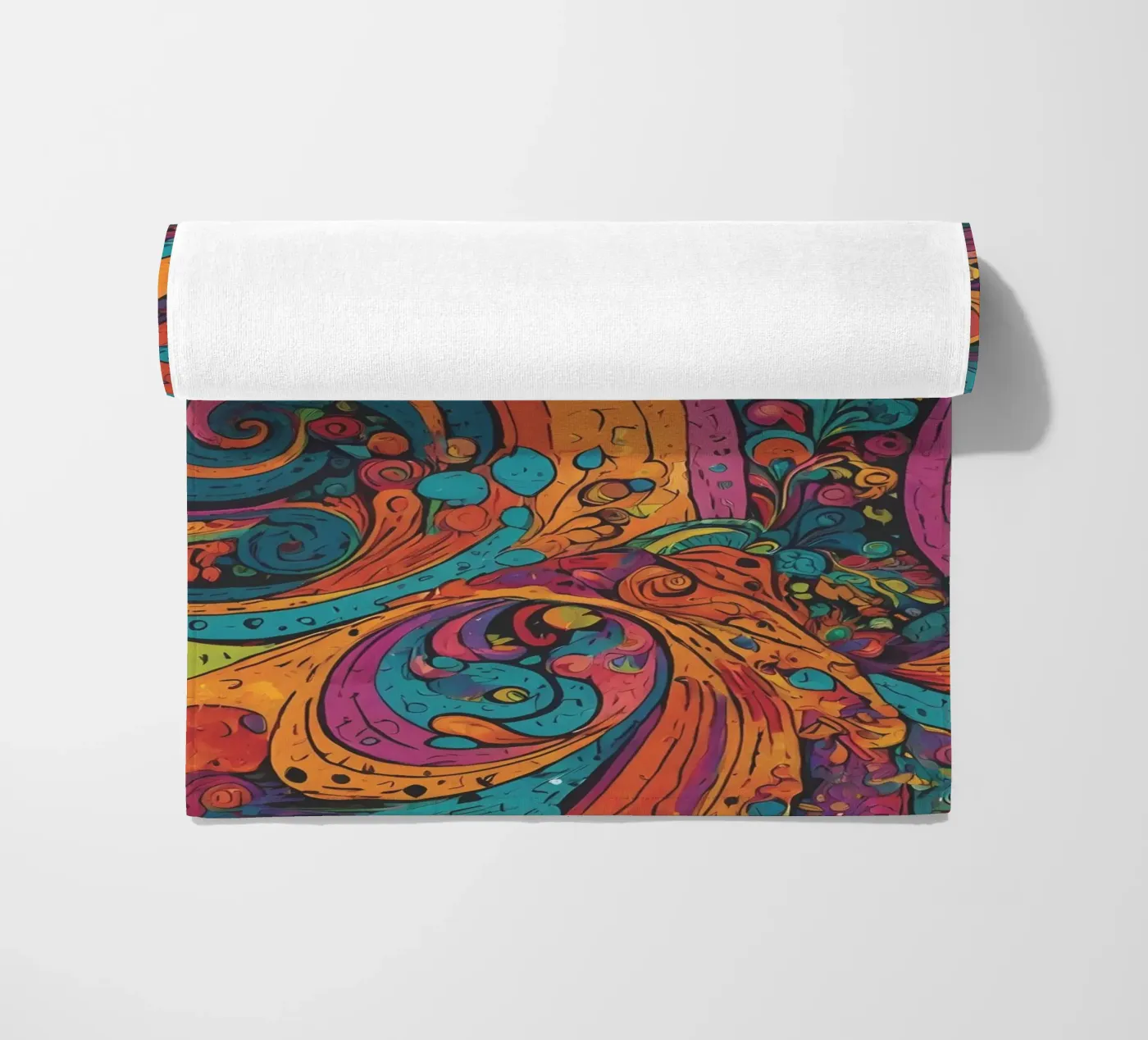 Psychedelisches Muster Strandtuch von Charnwood Prints