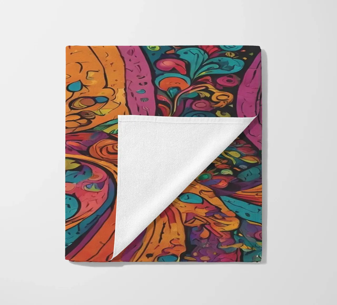 Psychedelic Pattern beach towel by Charnwood Prints