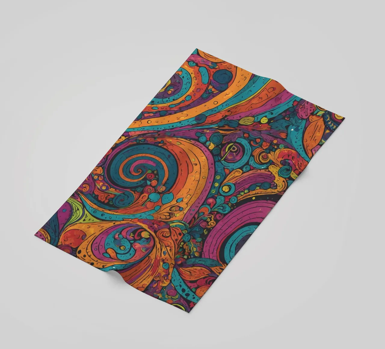 Psychedelic Pattern beach towel by Charnwood Prints