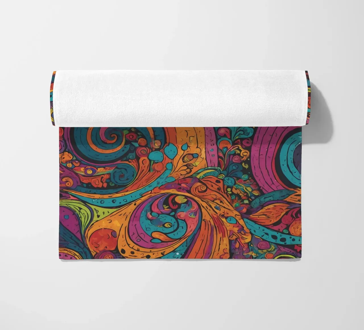 Psychedelic Pattern beach towel by Charnwood Prints