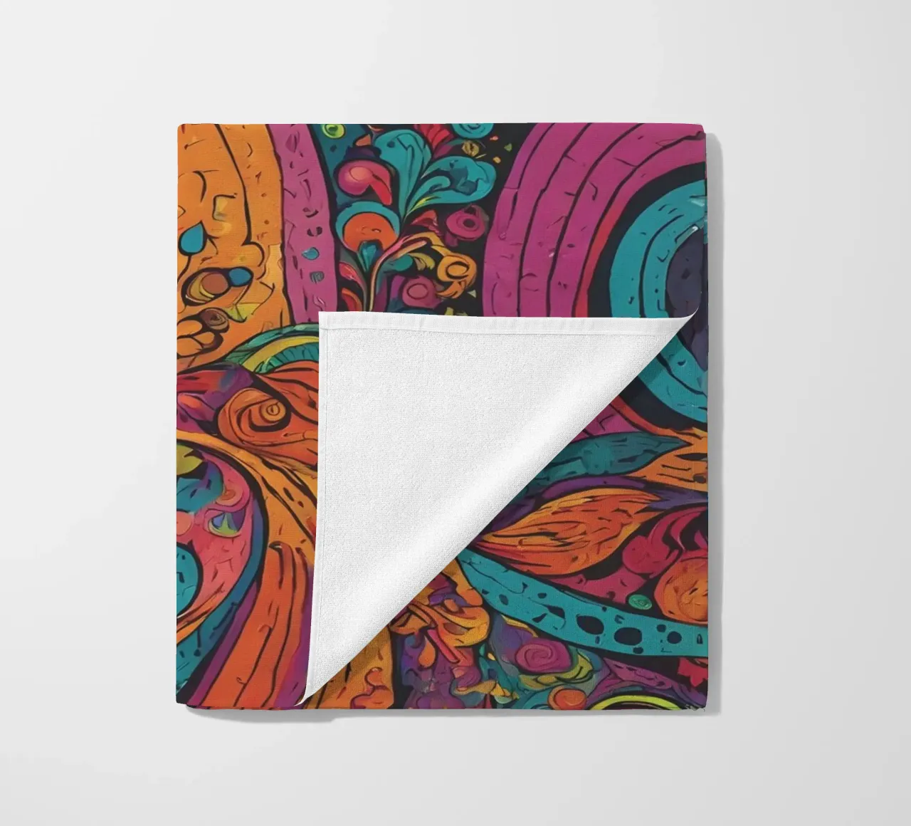 Psychedelic Pattern beach towel by Charnwood Prints