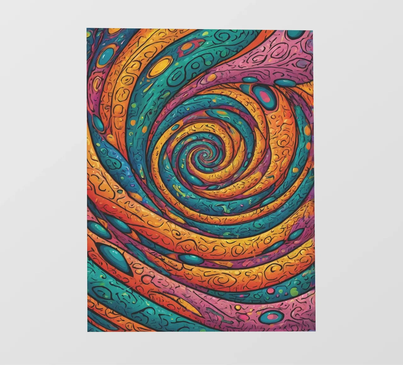 Psychedelic Pattern Backlit Folie von Charnwood Prints