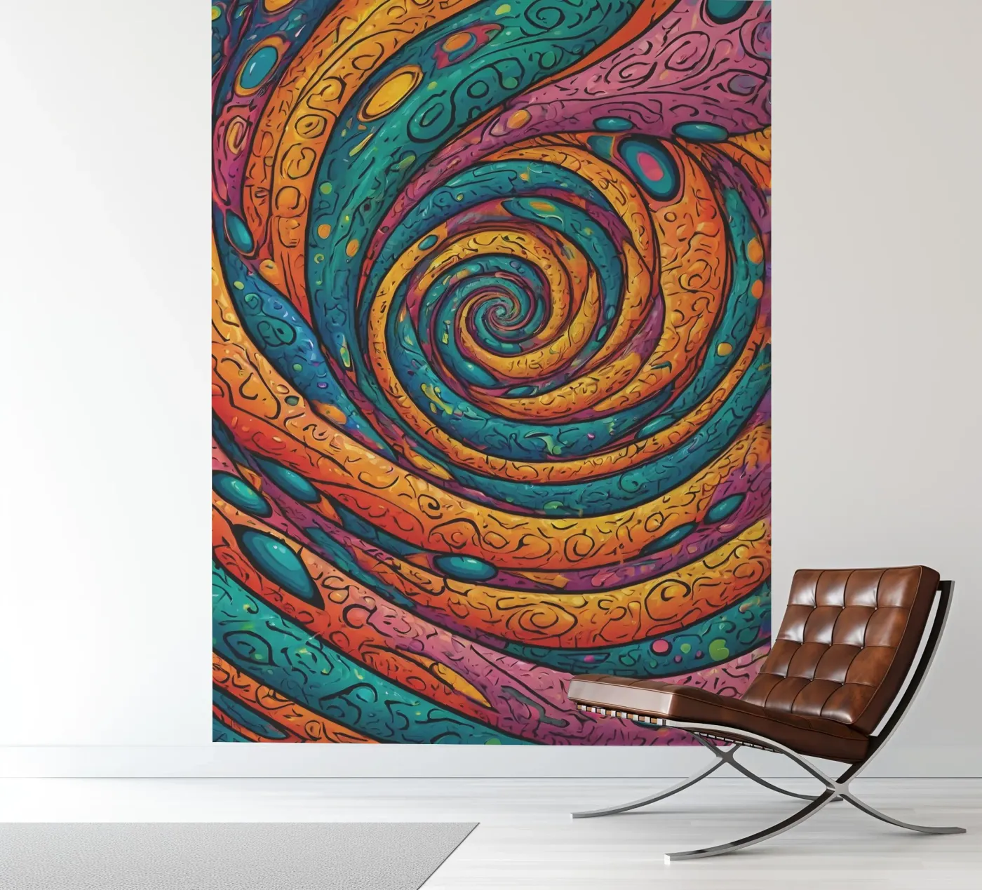 Psychedelic Pattern Fototapete von Charnwood Prints