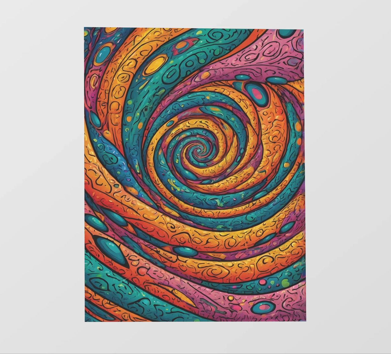 Motivo psichedelico telo in pvc da Charnwood Prints