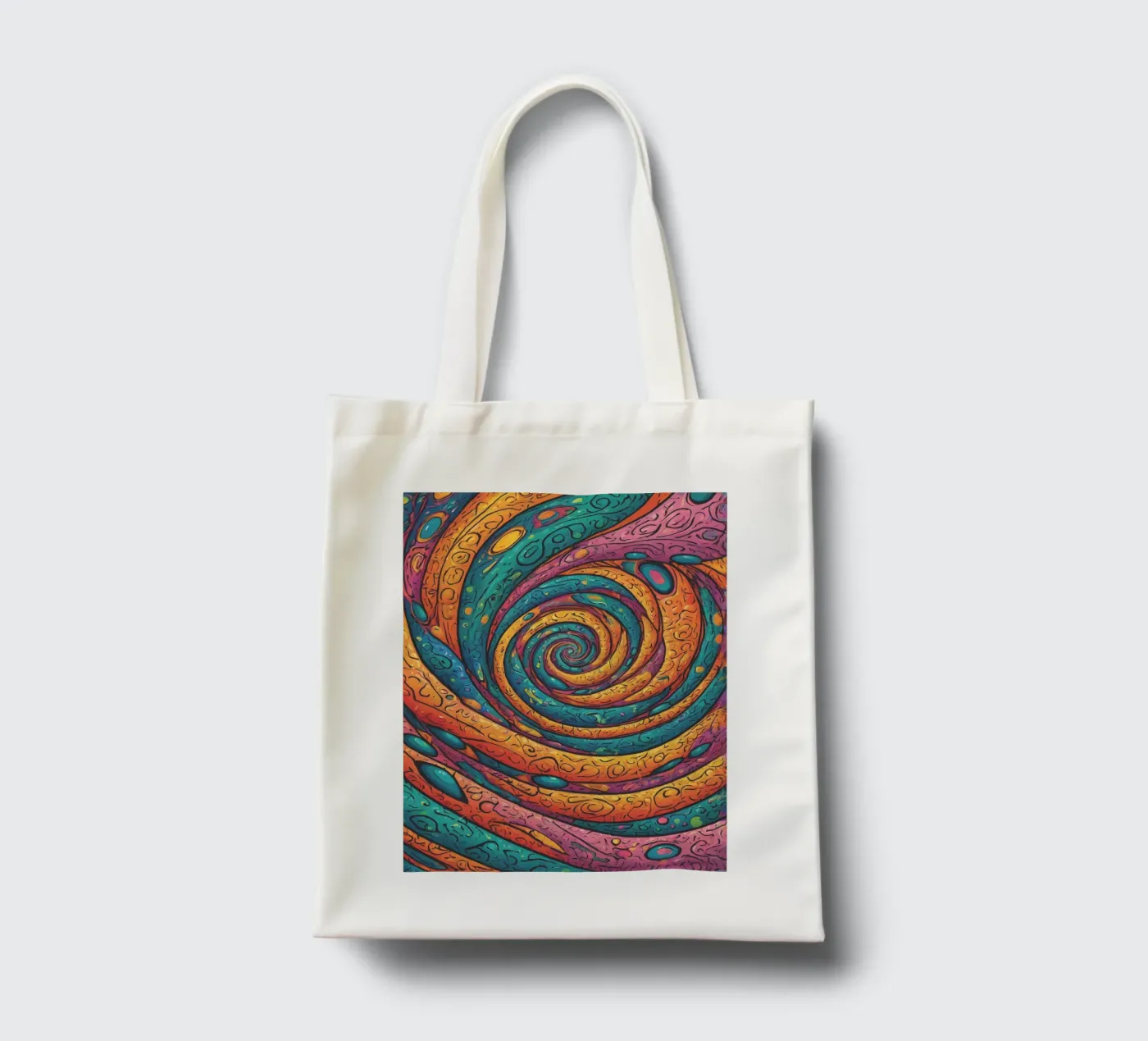 Psychedelic Pattern tote bag by Charnwood Prints