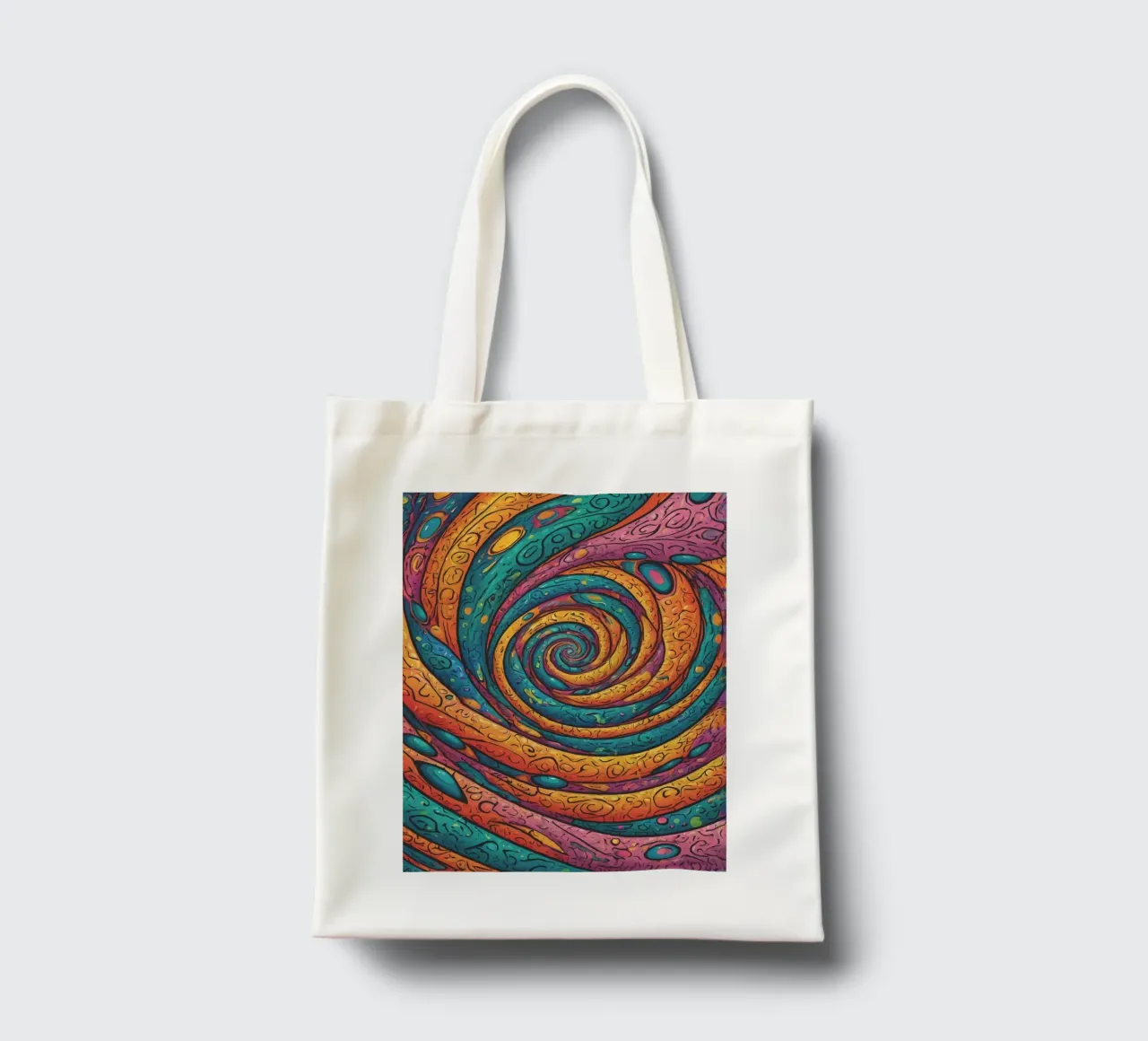 Psychedelic Pattern tote bag by Charnwood Prints