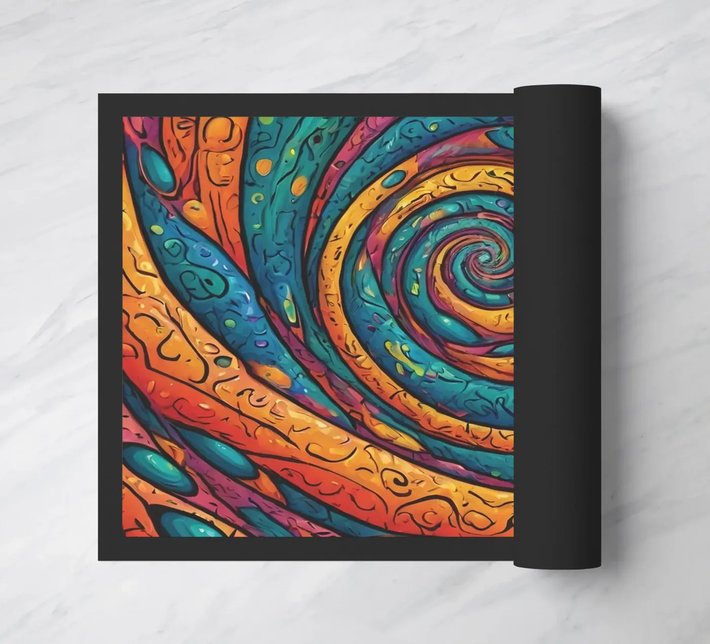 Psychedelisch patroon deurmat van Charnwood Prints