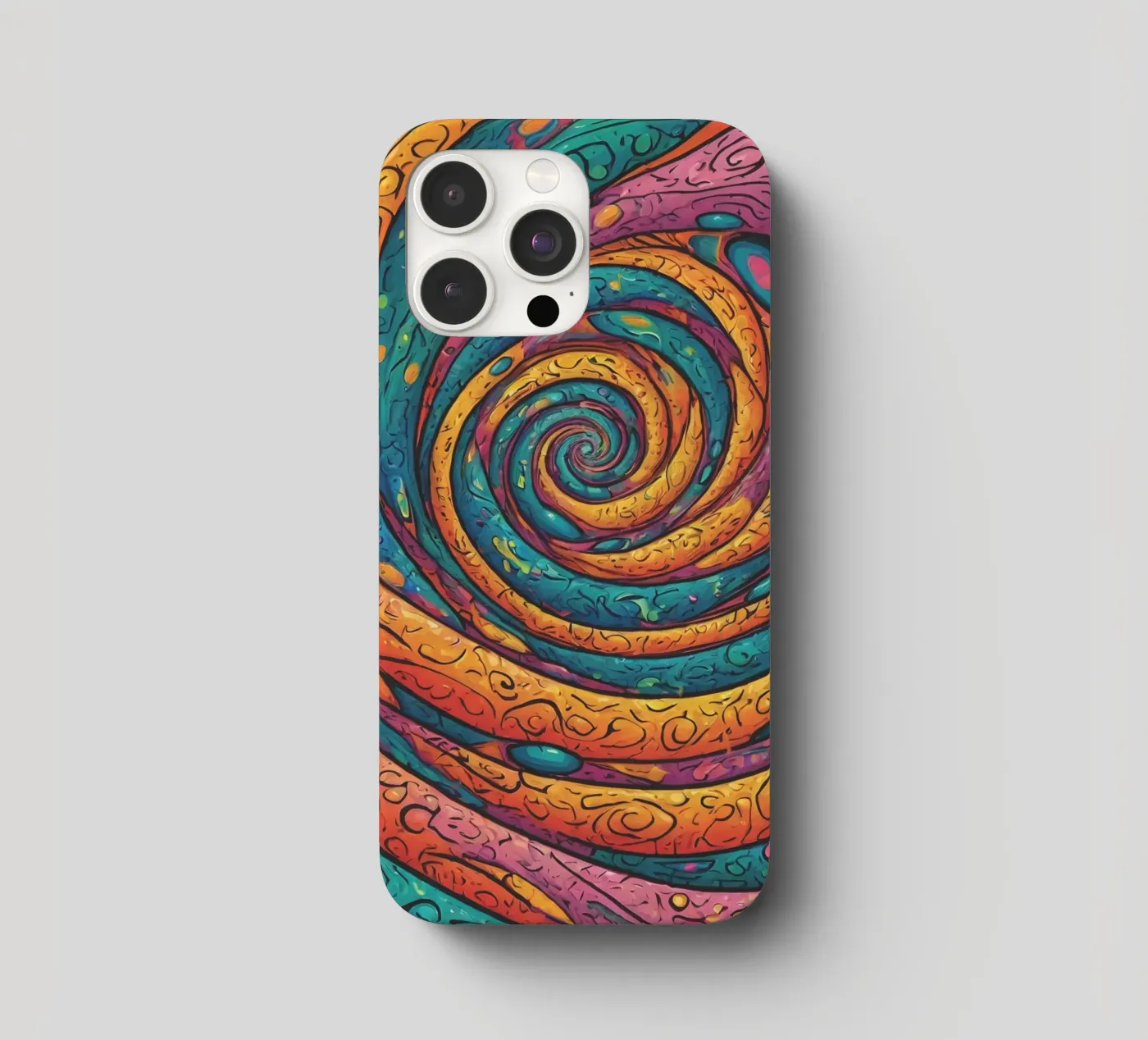 Psychedelic Pattern iphone case by Charnwood Prints