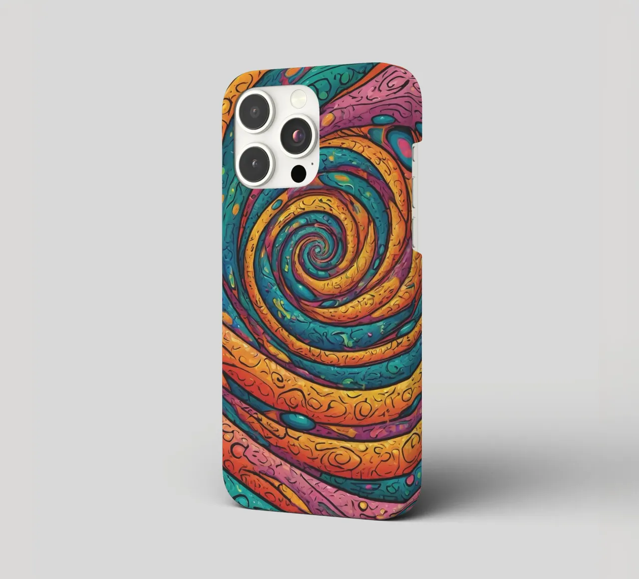 Psychedelic Pattern iphone case by Charnwood Prints