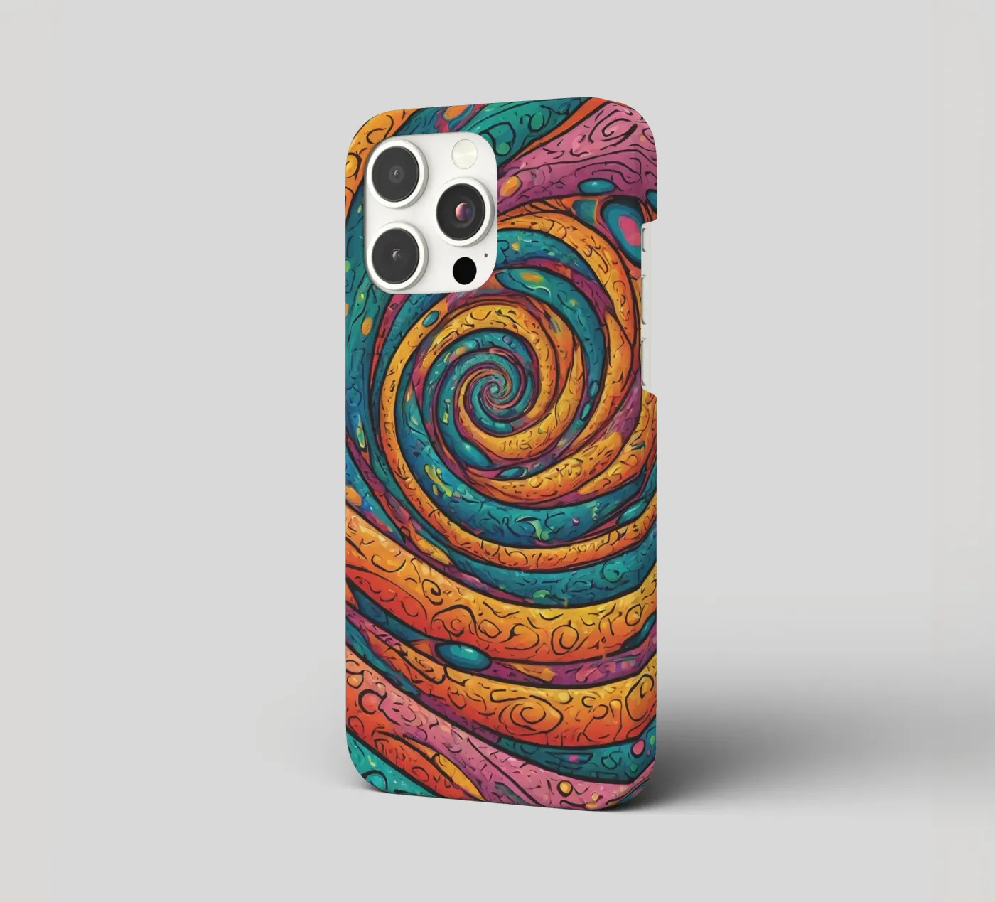 Psychedelic Pattern iPhone Hülle von Charnwood Prints