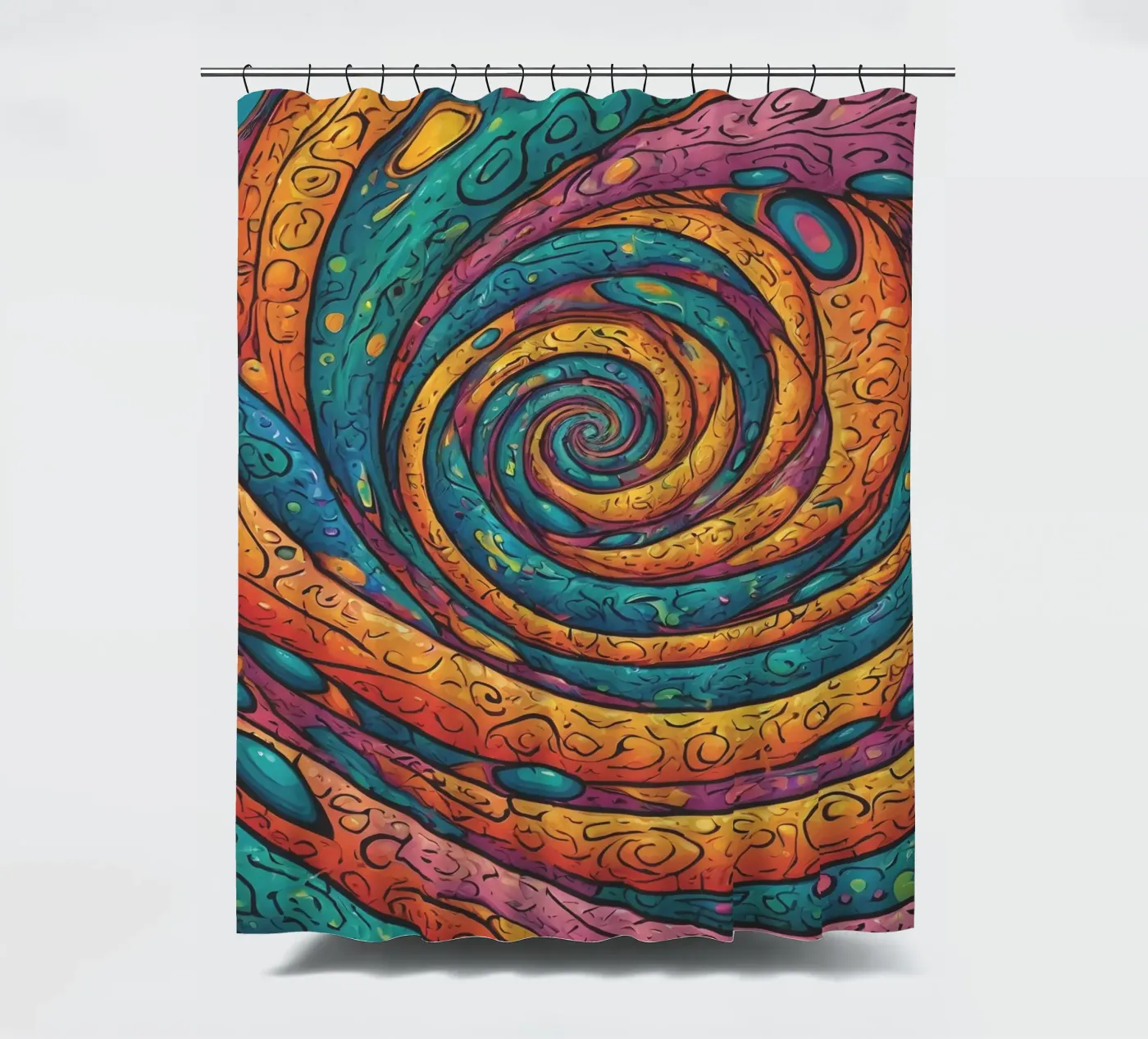 Motif psychédélique rideau de douche de Charnwood Prints