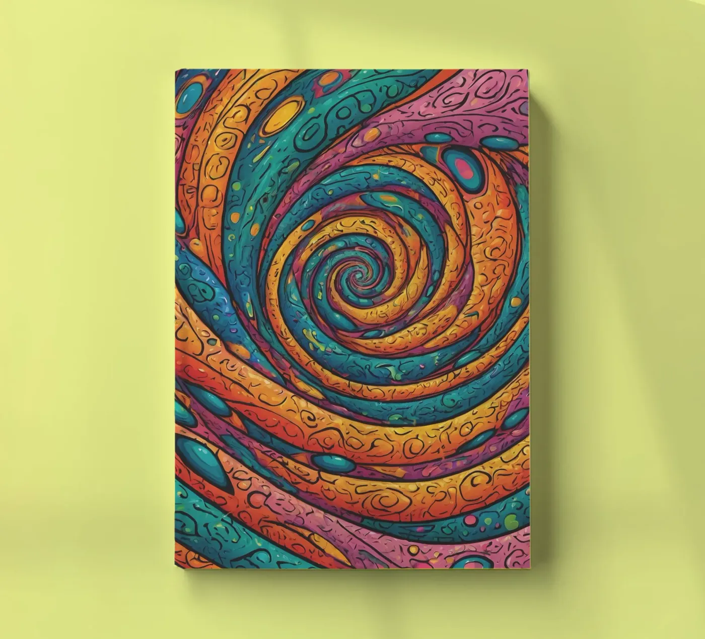 Psychedelic Pattern Notizbuch von Charnwood Prints