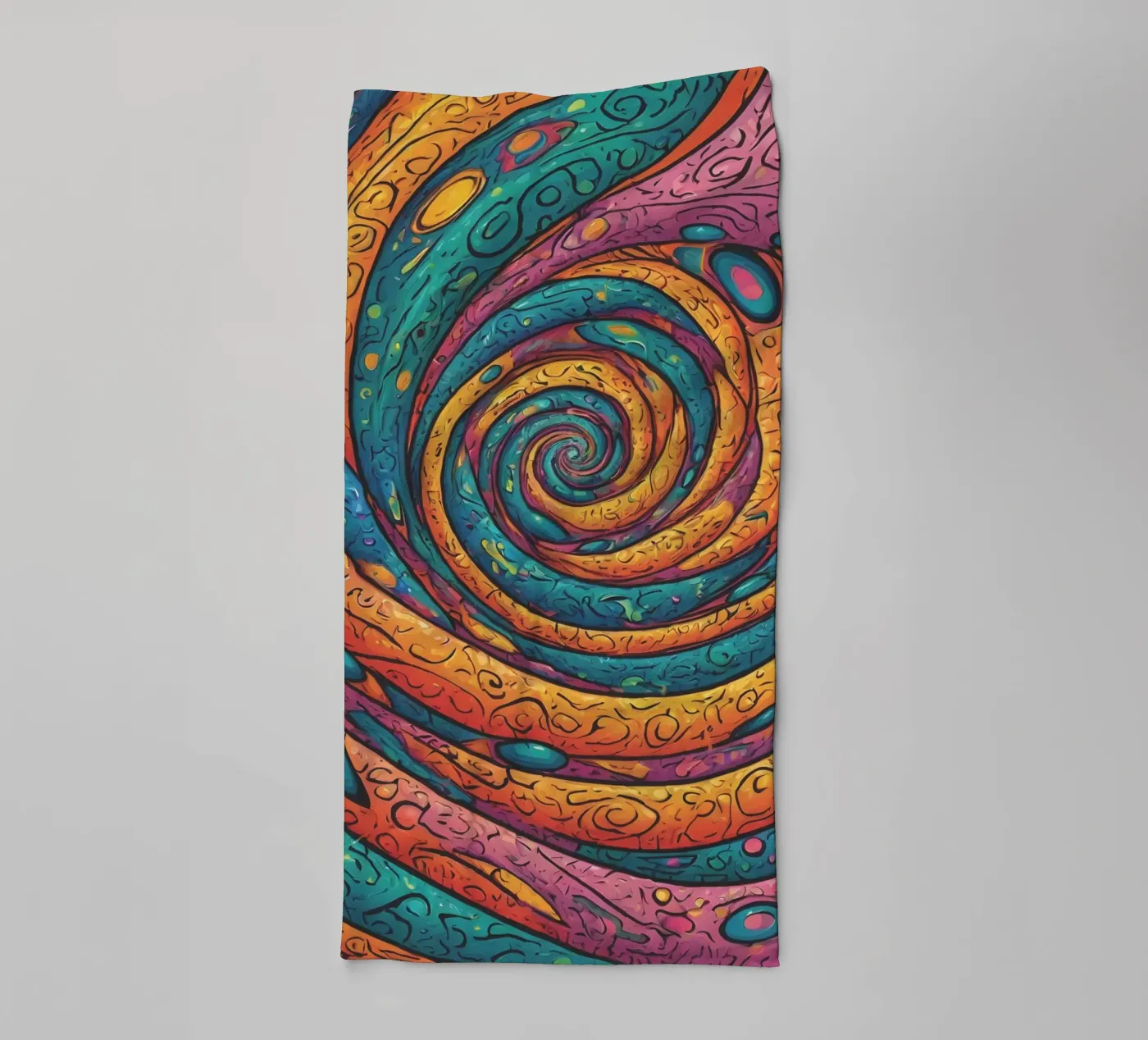 Psychedelic Pattern Handtuch von Charnwood Prints