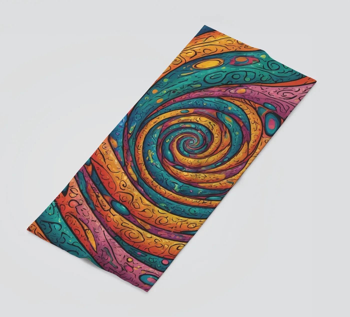 Motivo psichedelico telo mare da Charnwood Prints