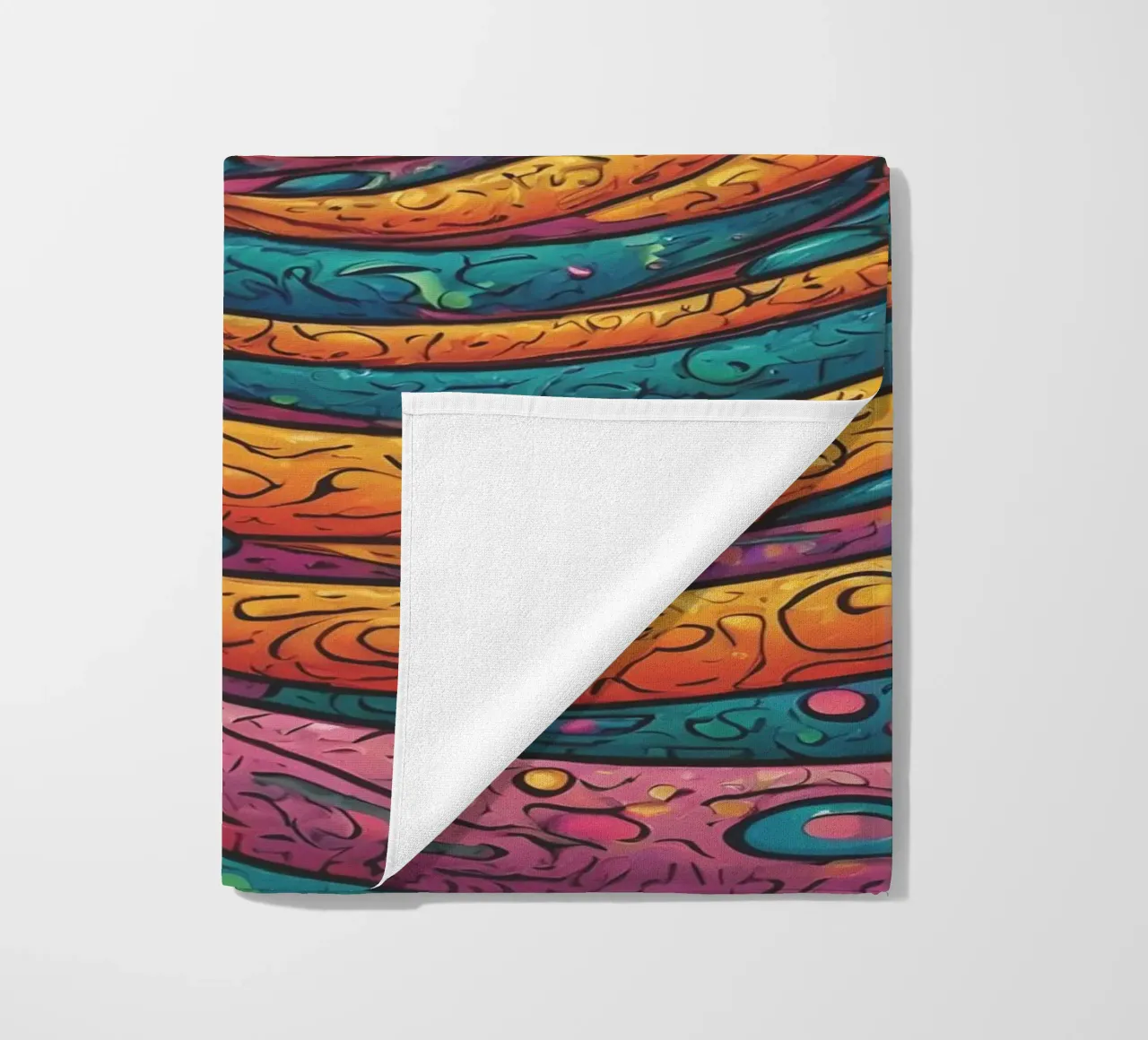 Psychedelic Pattern beach towel by Charnwood Prints
