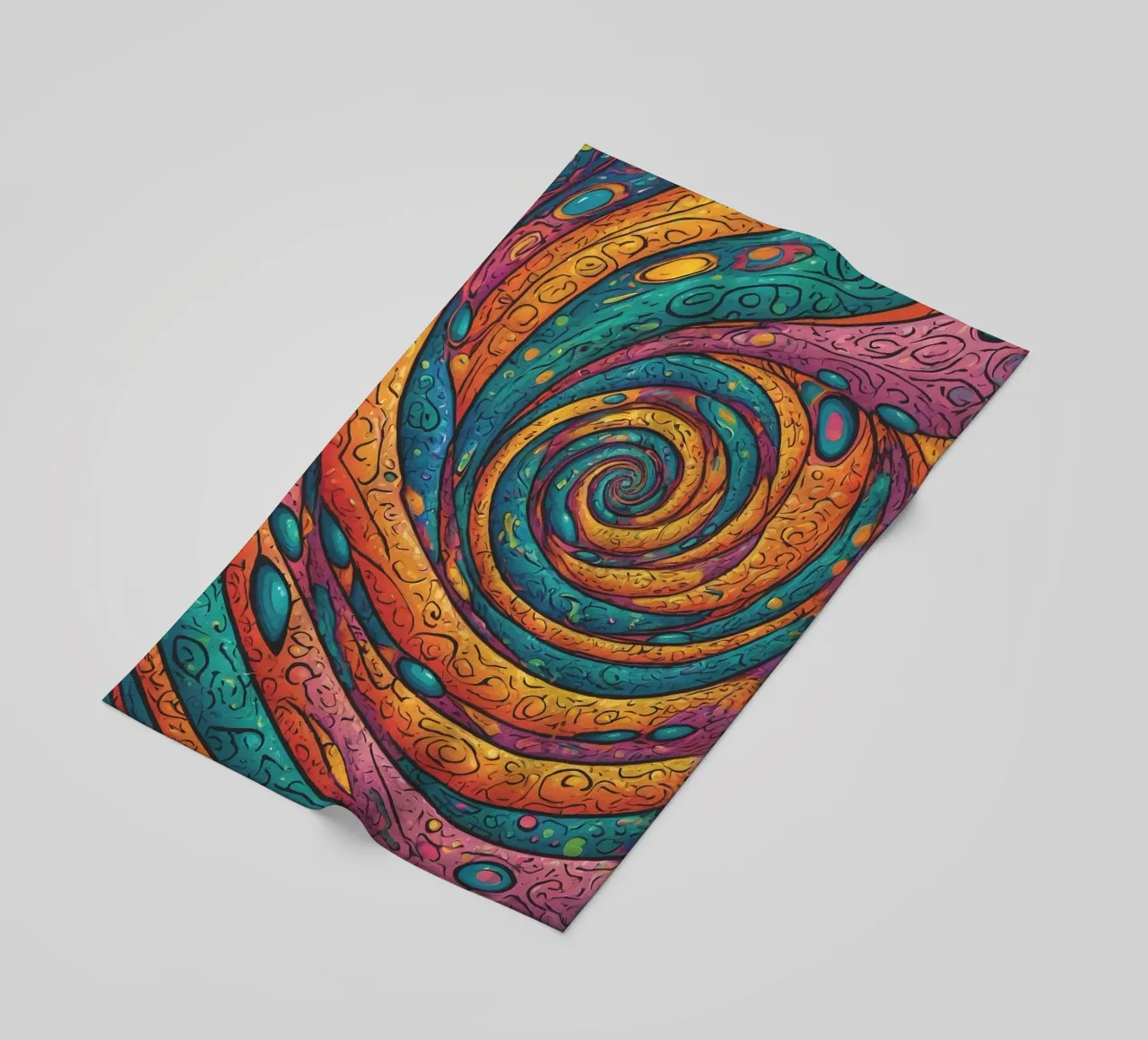 Psychedelic Pattern beach towel by Charnwood Prints