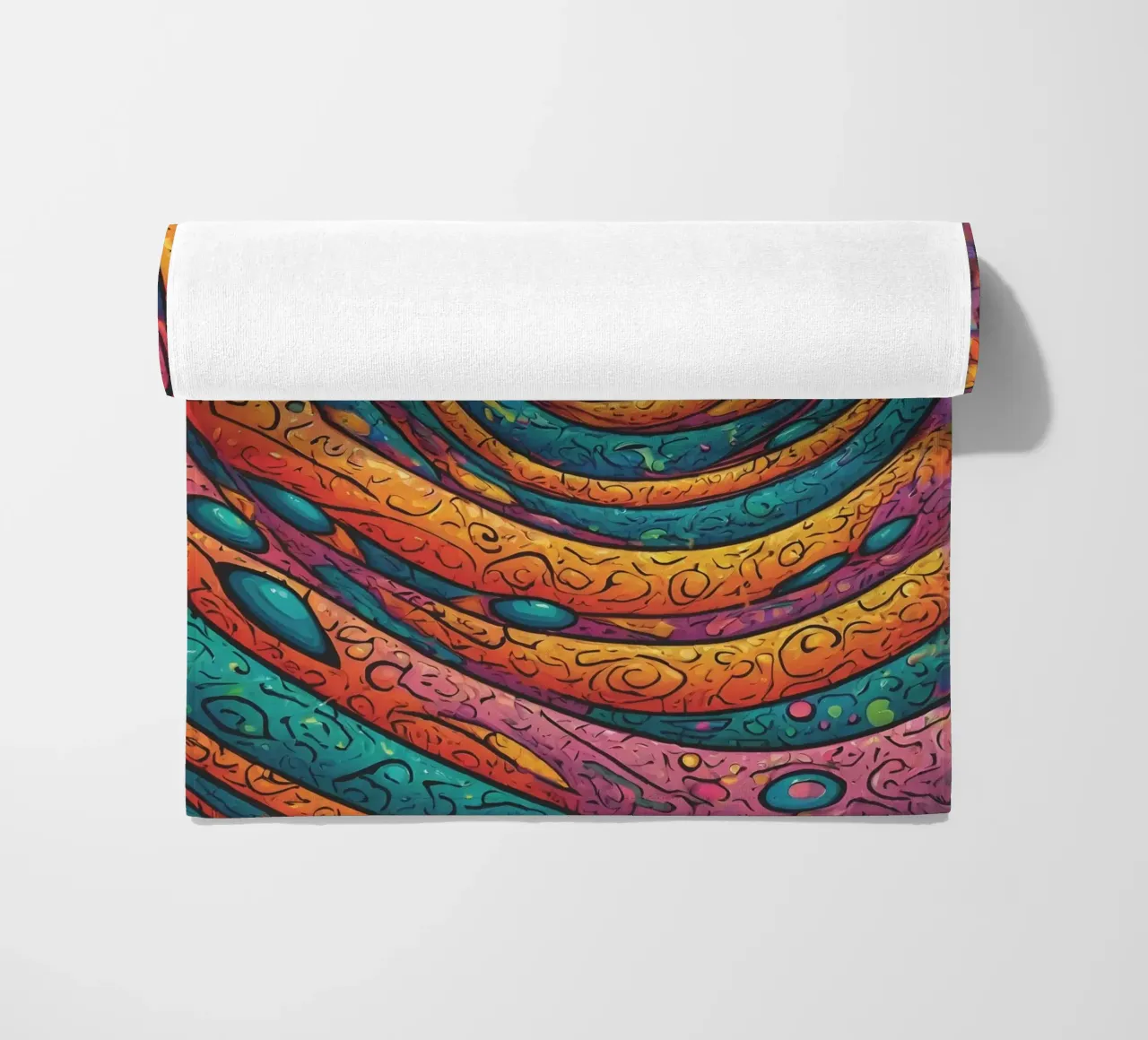 Psychedelic Pattern beach towel by Charnwood Prints