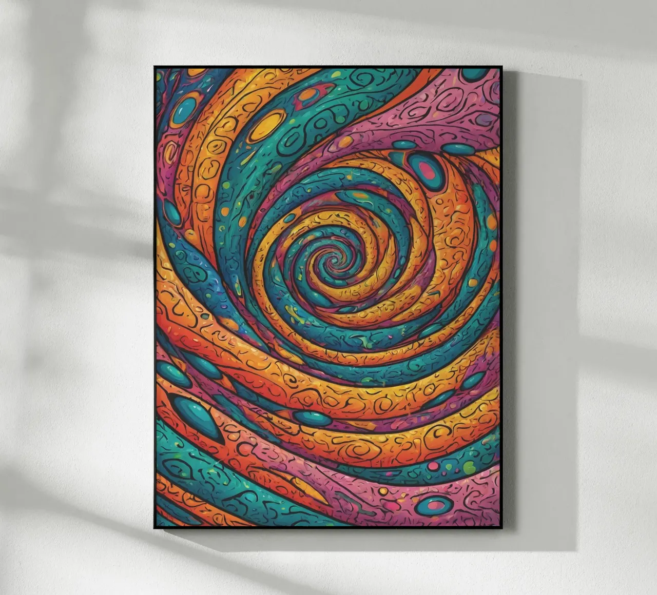 Motif psychédélique plexiglas de Charnwood Prints