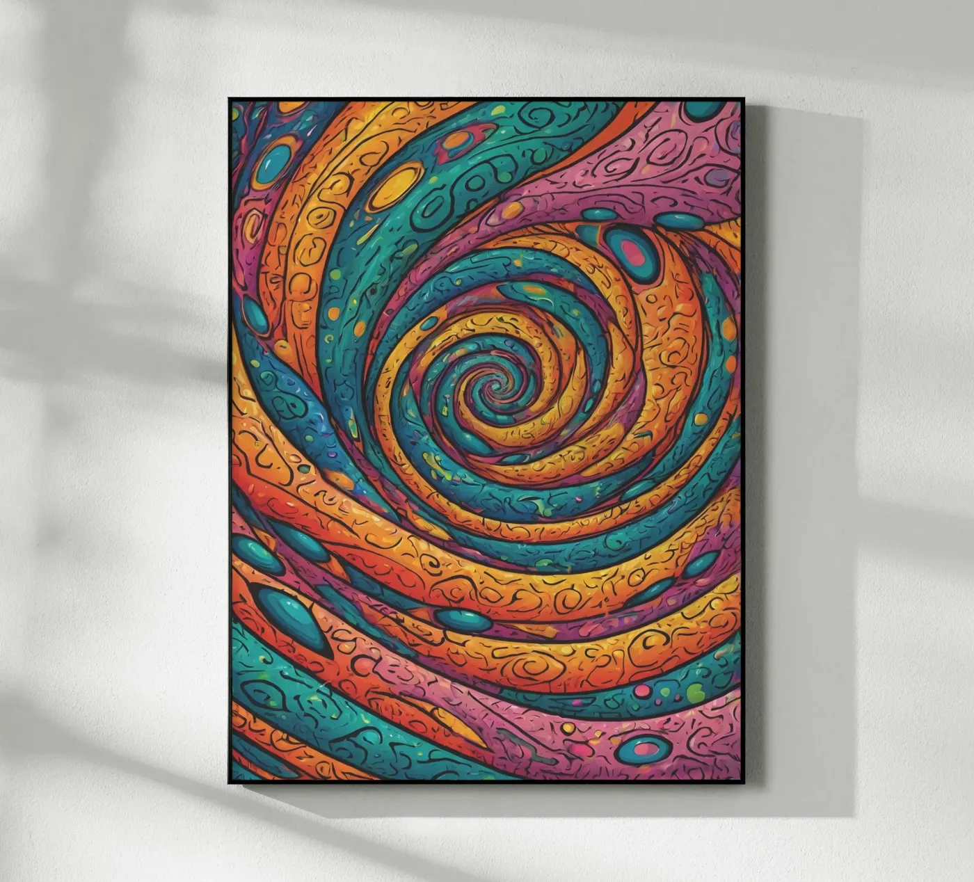 Psychedelic Pattern acrylic glass by Charnwood Prints