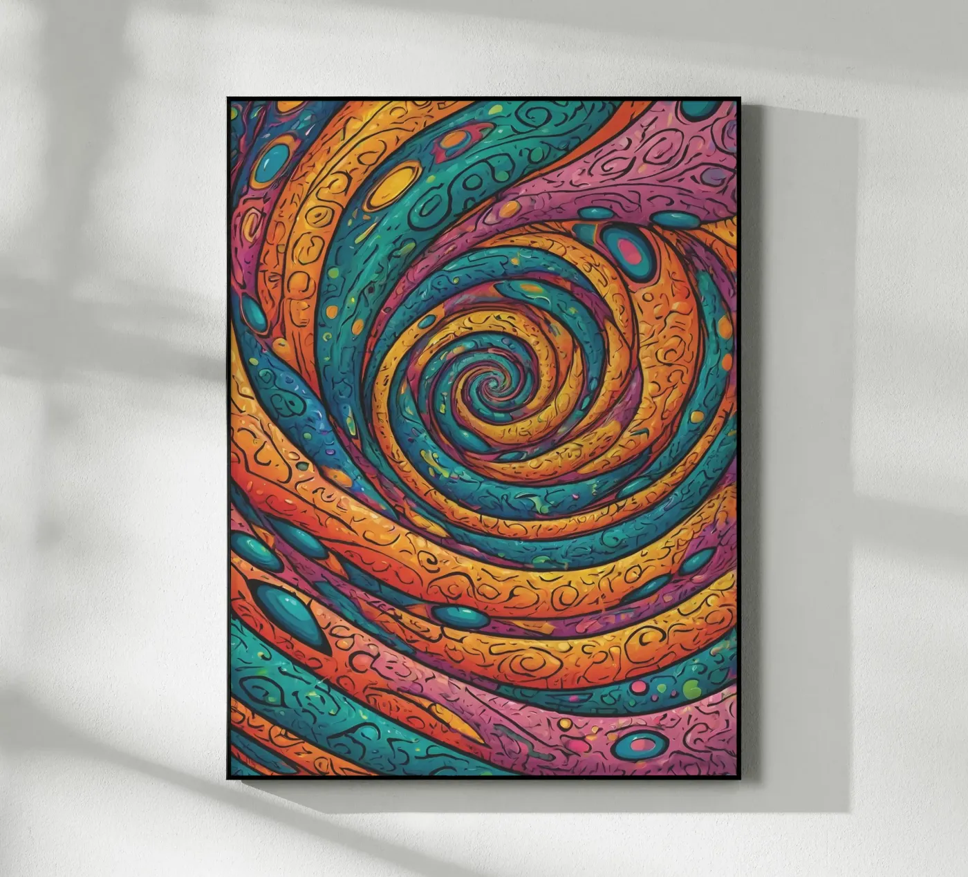 Motivo psichedelico plexiglass da Charnwood Prints