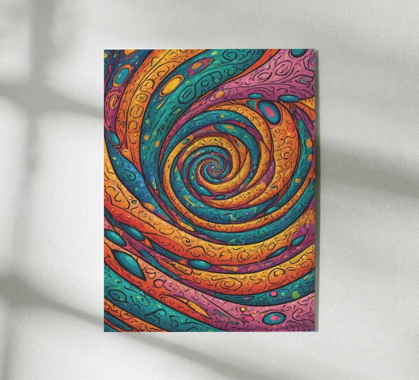 Psychedelic Pattern acrylic glass by Charnwood Prints