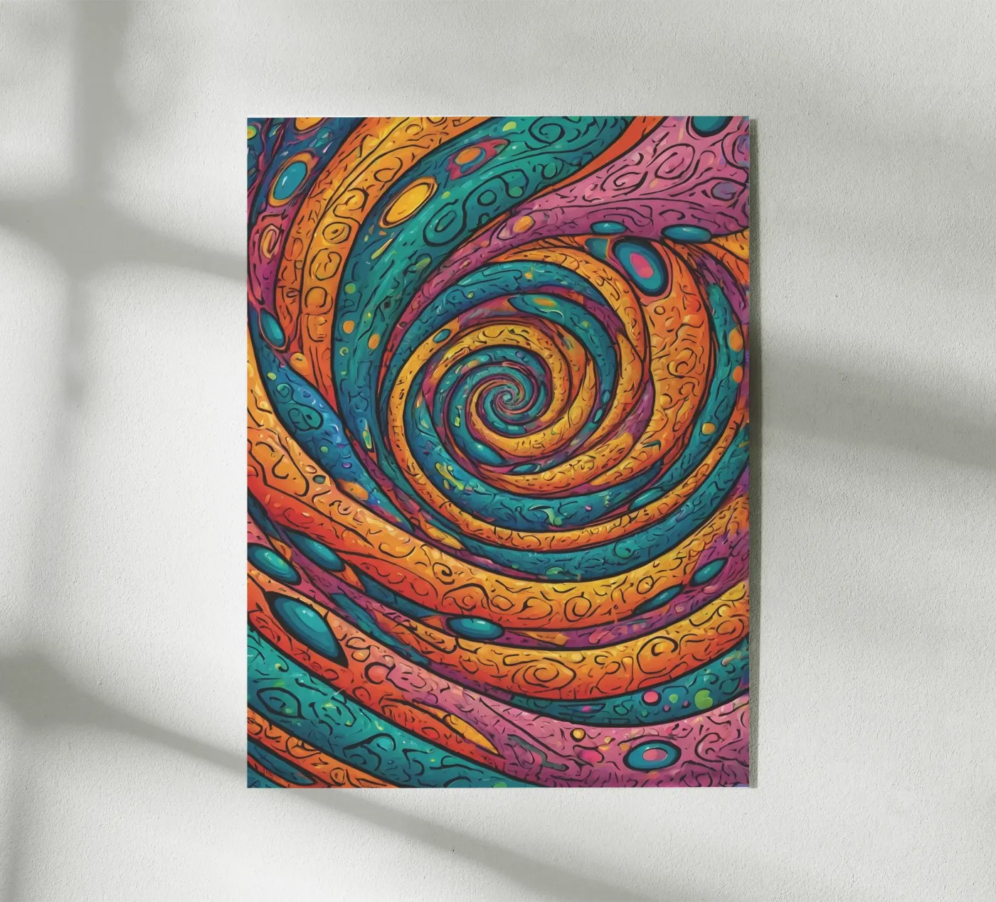 Motivo psichedelico plexiglass da Charnwood Prints