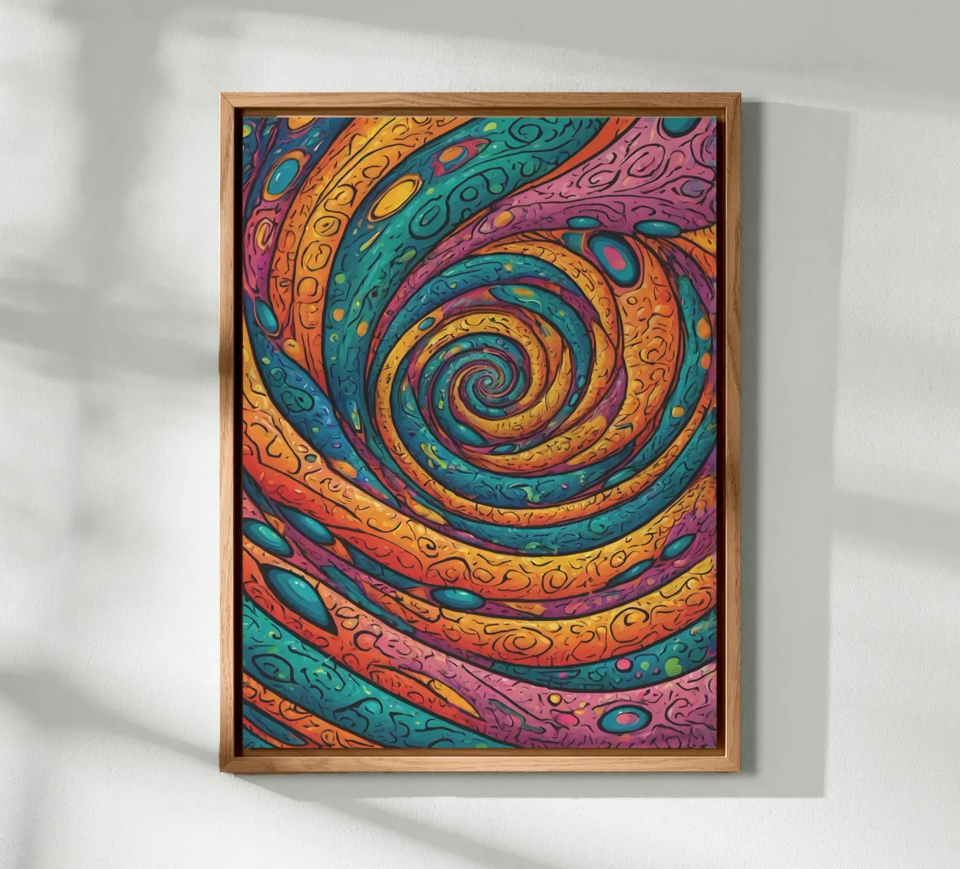 Psychedelic Pattern Forex-Platte von Charnwood Prints
