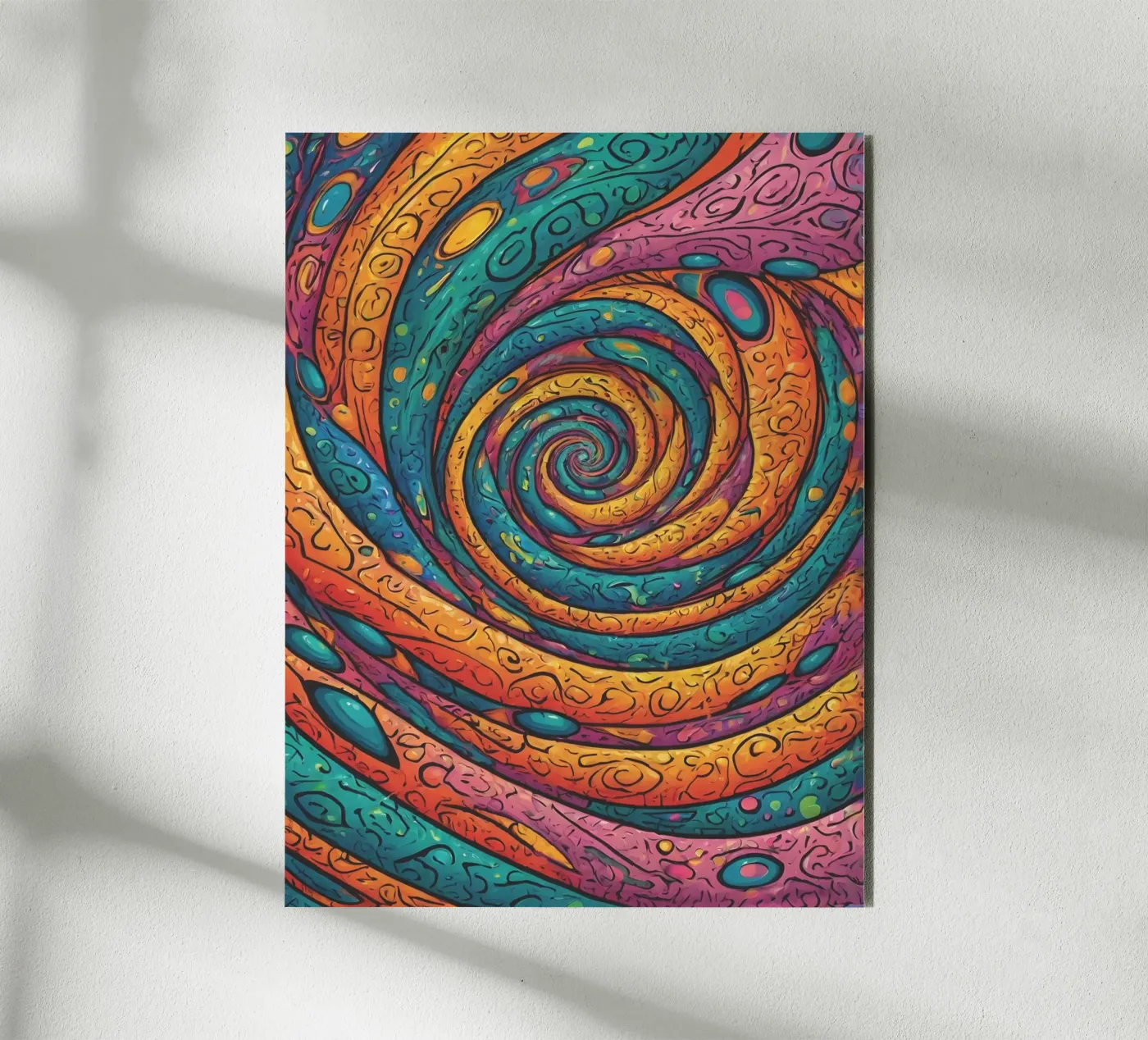 Psychedelic Pattern Forex-Platte von Charnwood Prints