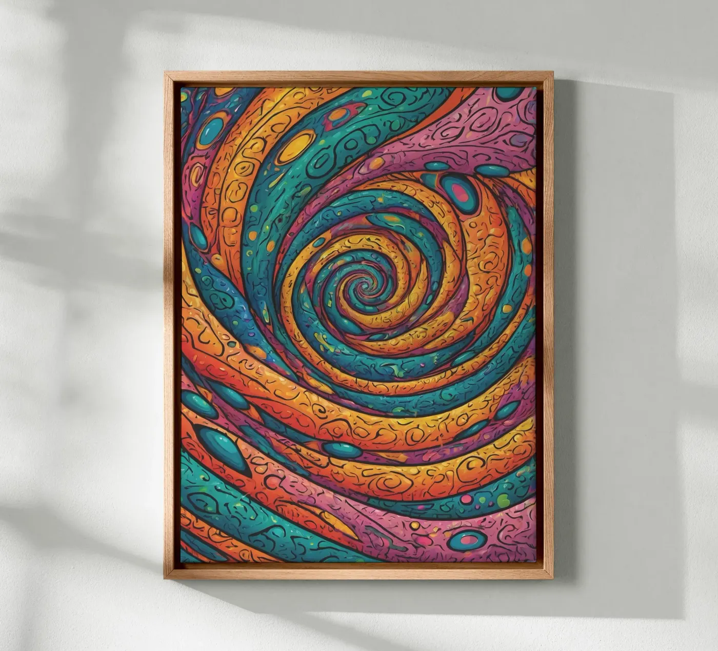 Psychedelic Pattern canvas by Charnwood Prints