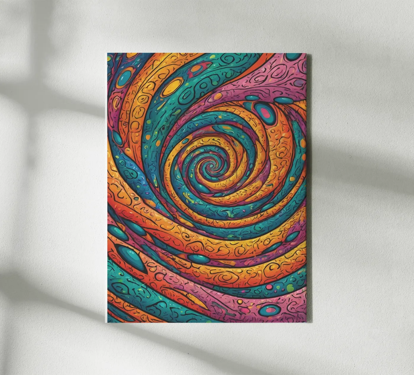 Psychedelic Pattern Leinwand von Charnwood Prints