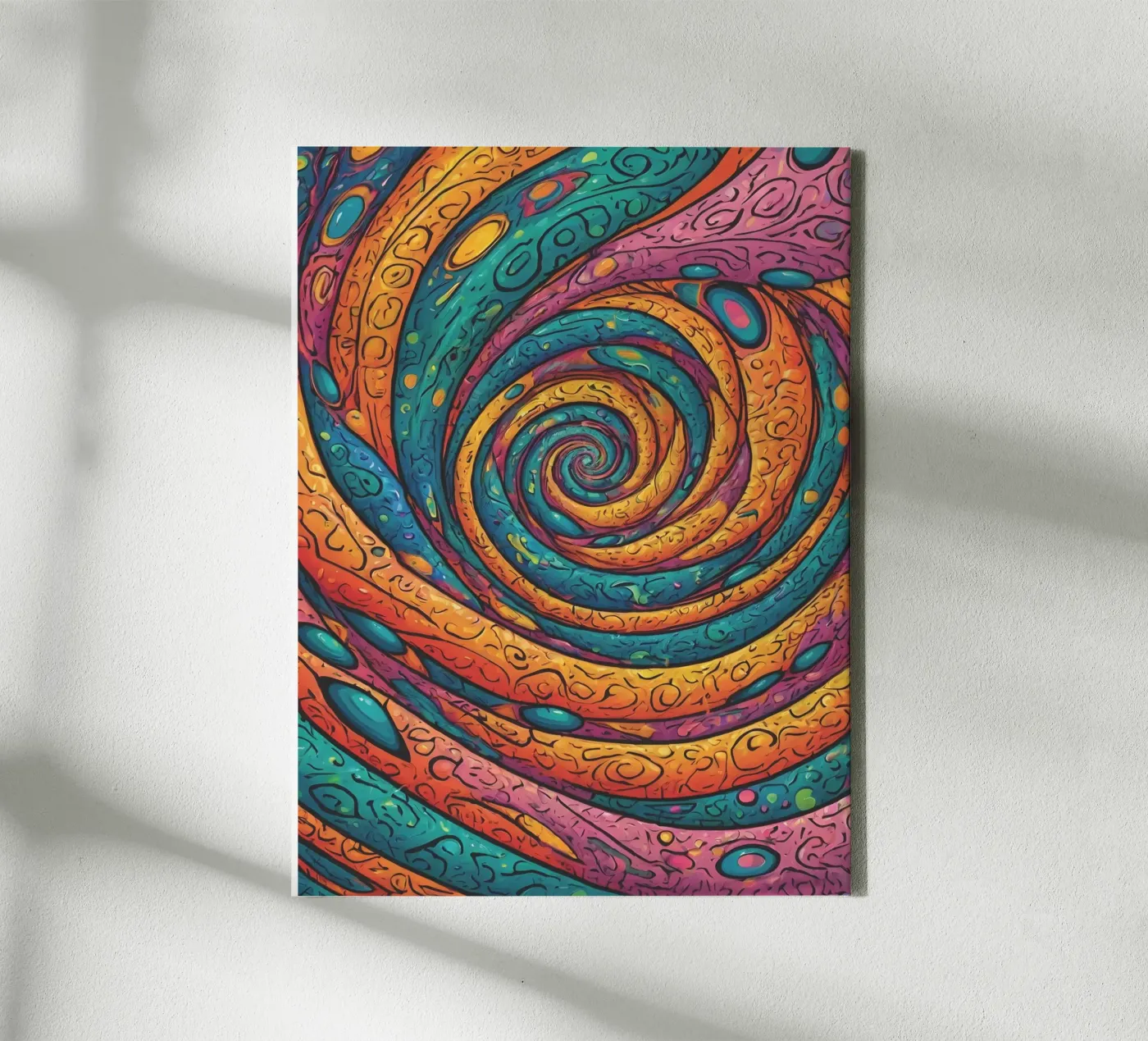Psychedelic Pattern canvas by Charnwood Prints
