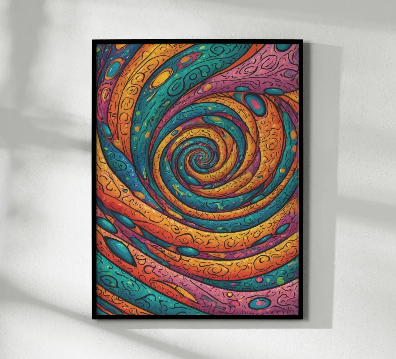 Psychedelic Pattern hahnemühle by Charnwood Prints