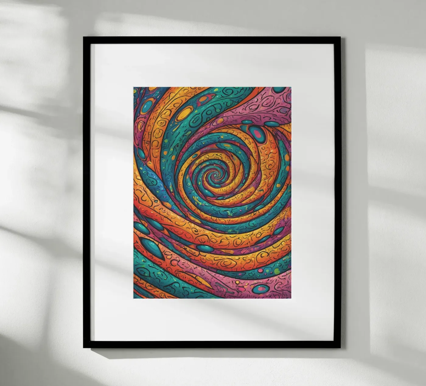 Psychedelic Pattern hahnemühle van Charnwood Prints