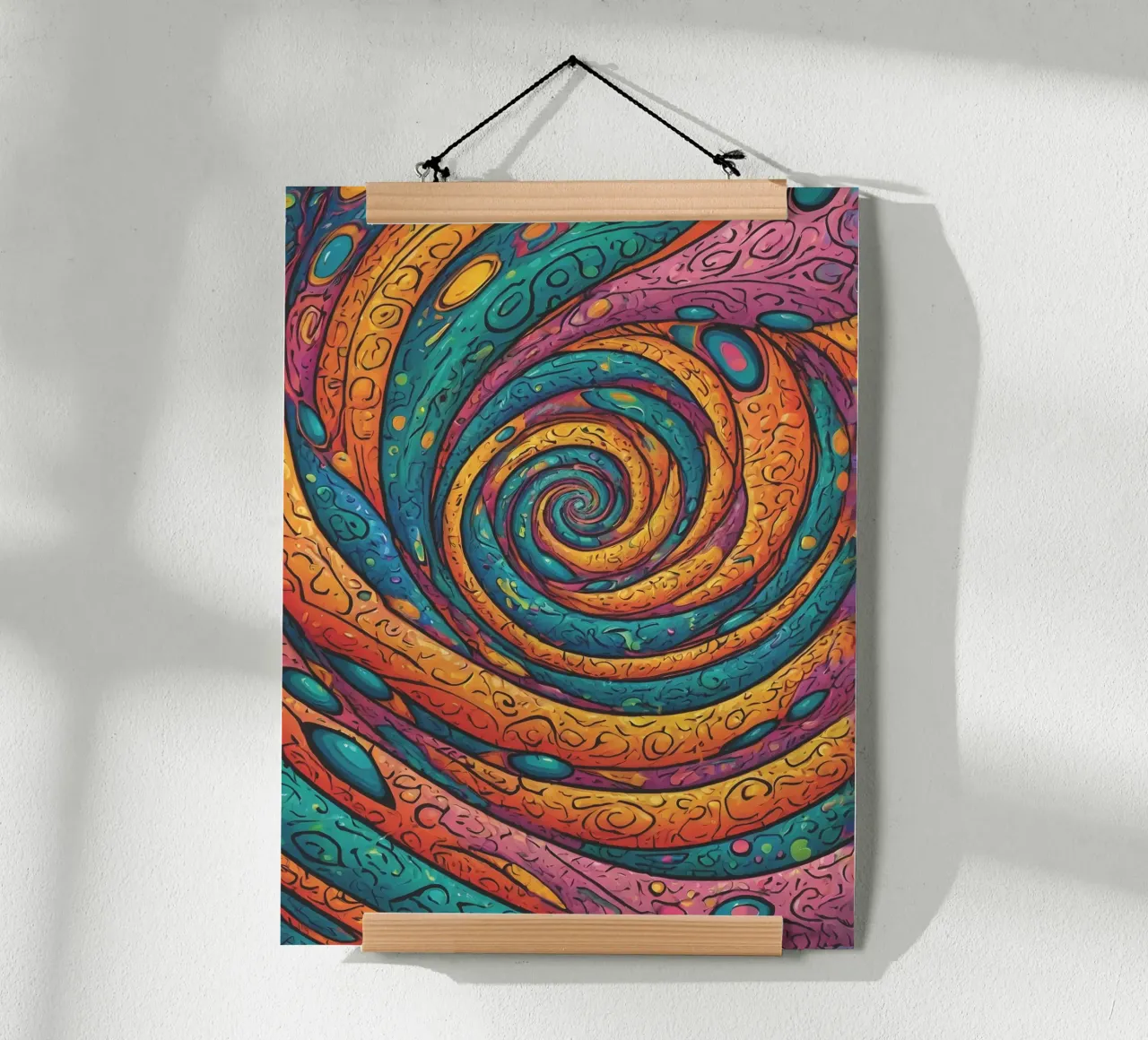 Psychedelic Pattern hahnemühle by Charnwood Prints