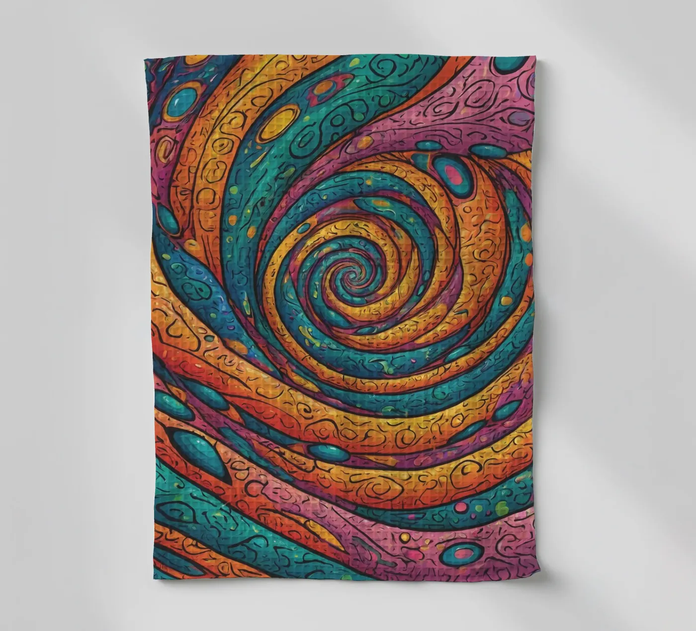 Motif psychédélique torchon de Charnwood Prints