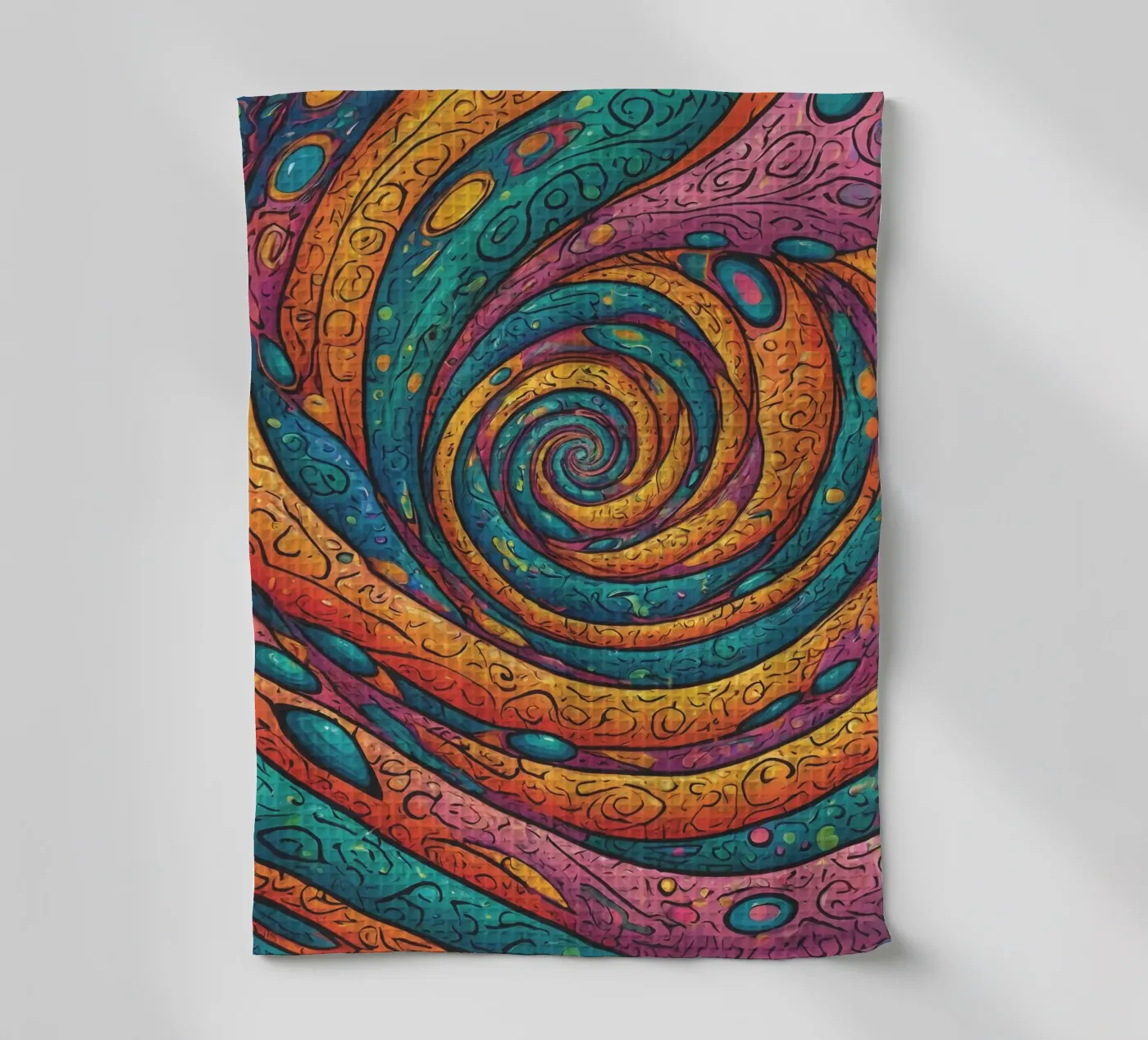 Motivo psichedelico canovaccio da cucina da Charnwood Prints