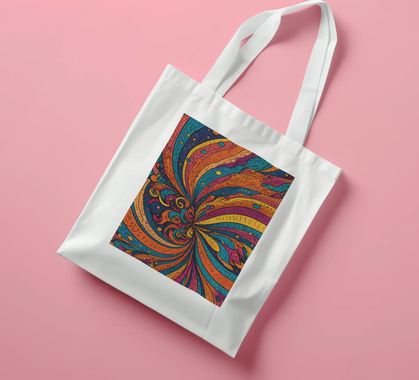 Psychedelic Pattern tote bag de Charnwood Prints