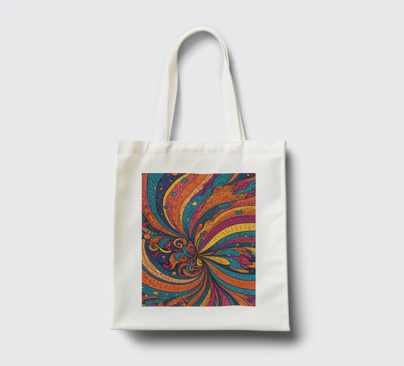 Psychedelic Pattern jute draagtas van Charnwood Prints