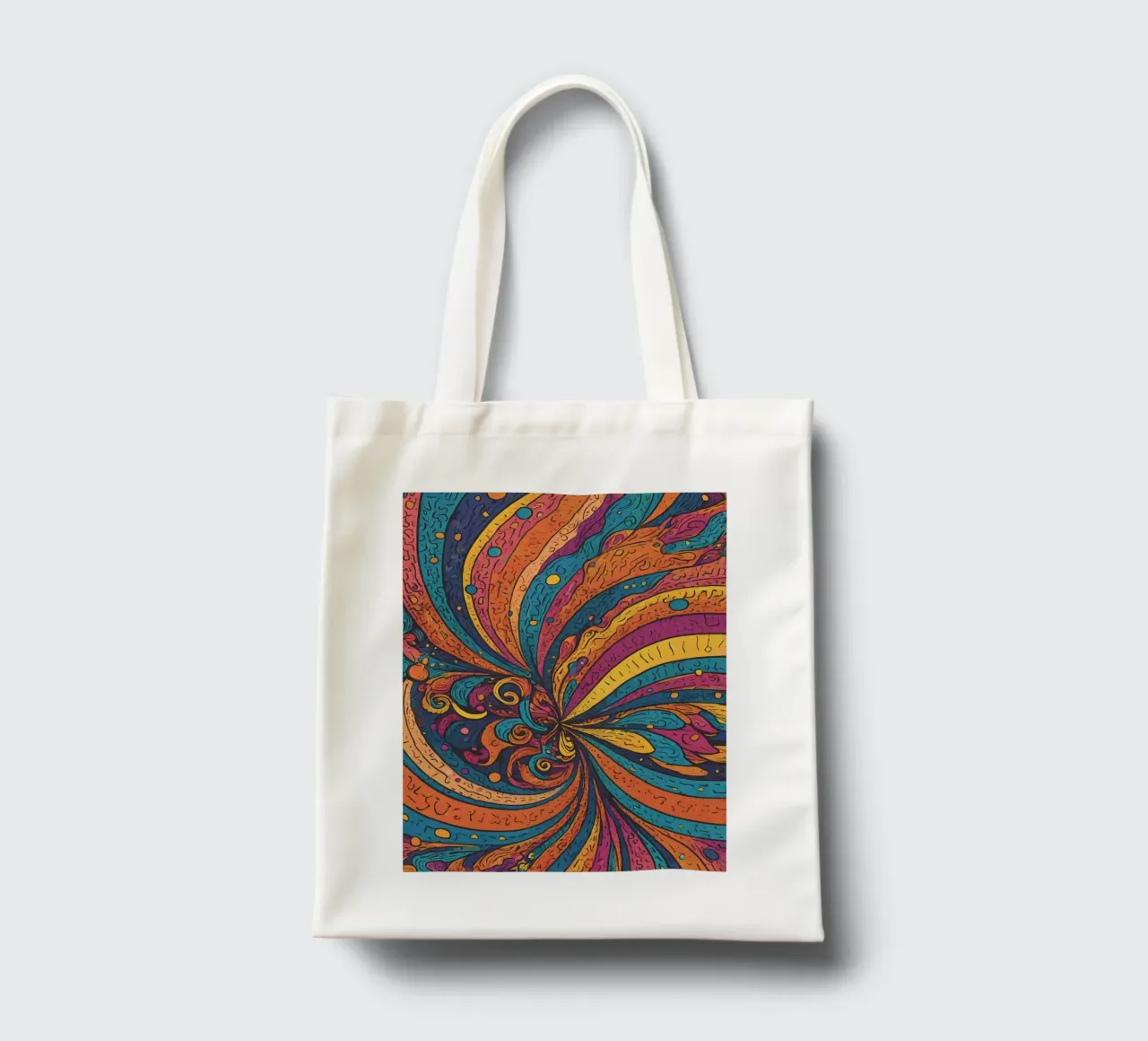 Psychedelic Pattern tote bag by Charnwood Prints