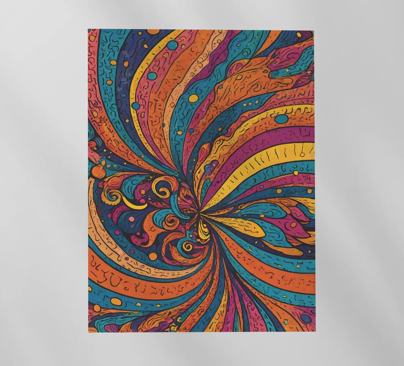 Psychedelic Pattern backlit film by Charnwood Prints