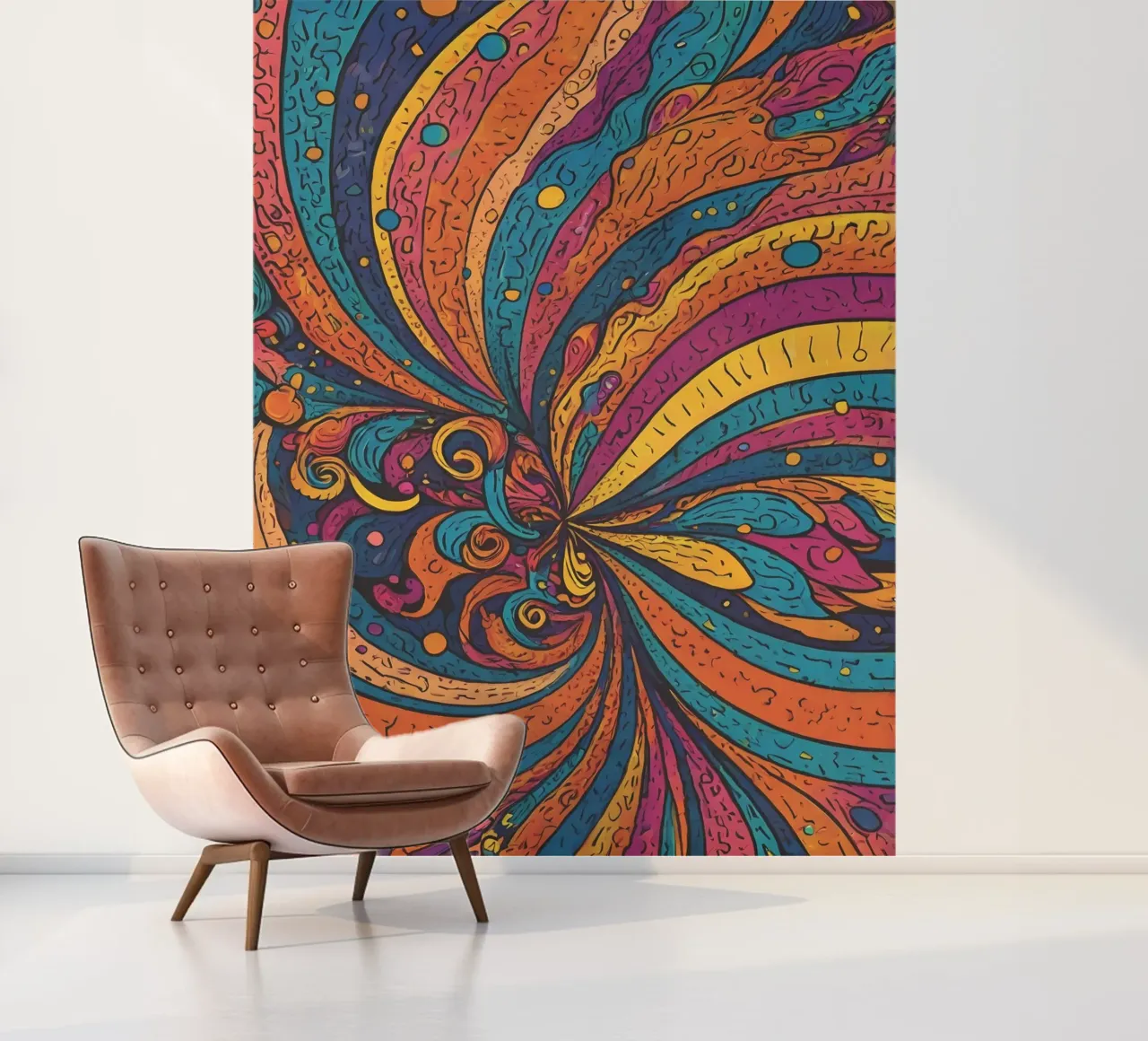 Psychedelic Pattern photo wallpaper by Charnwood Prints