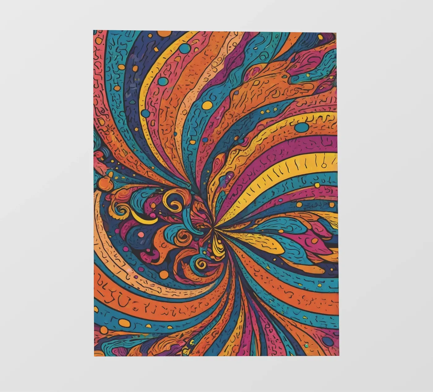 Psychedelisches Muster PVC Plane von Charnwood Prints