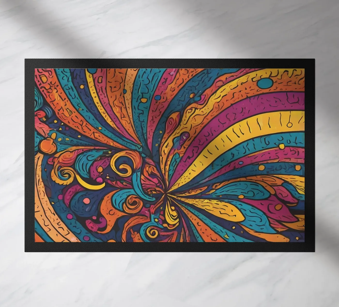 Motivo psichedelico zerbino da Charnwood Prints