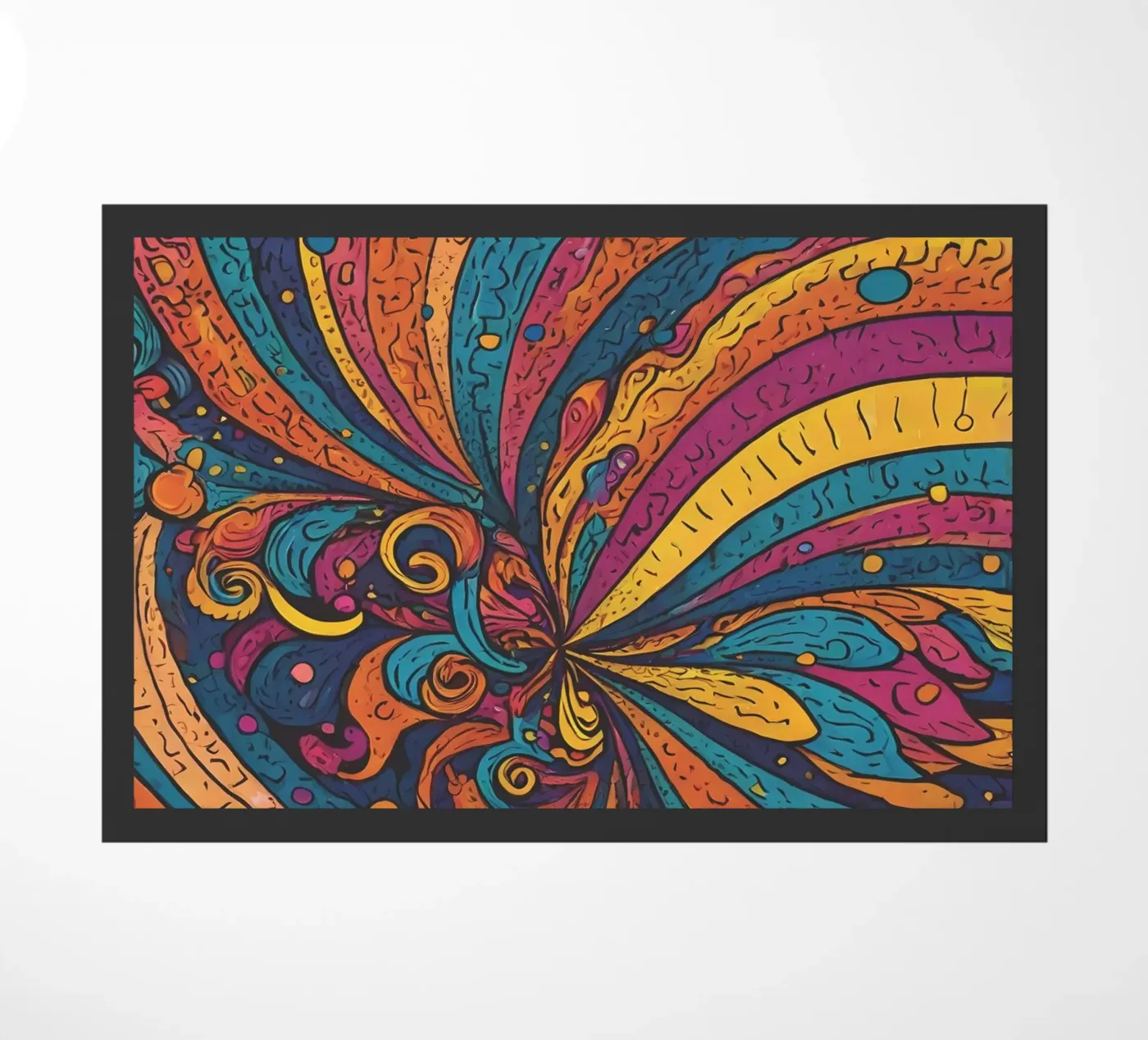 Motivo psichedelico zerbino da Charnwood Prints