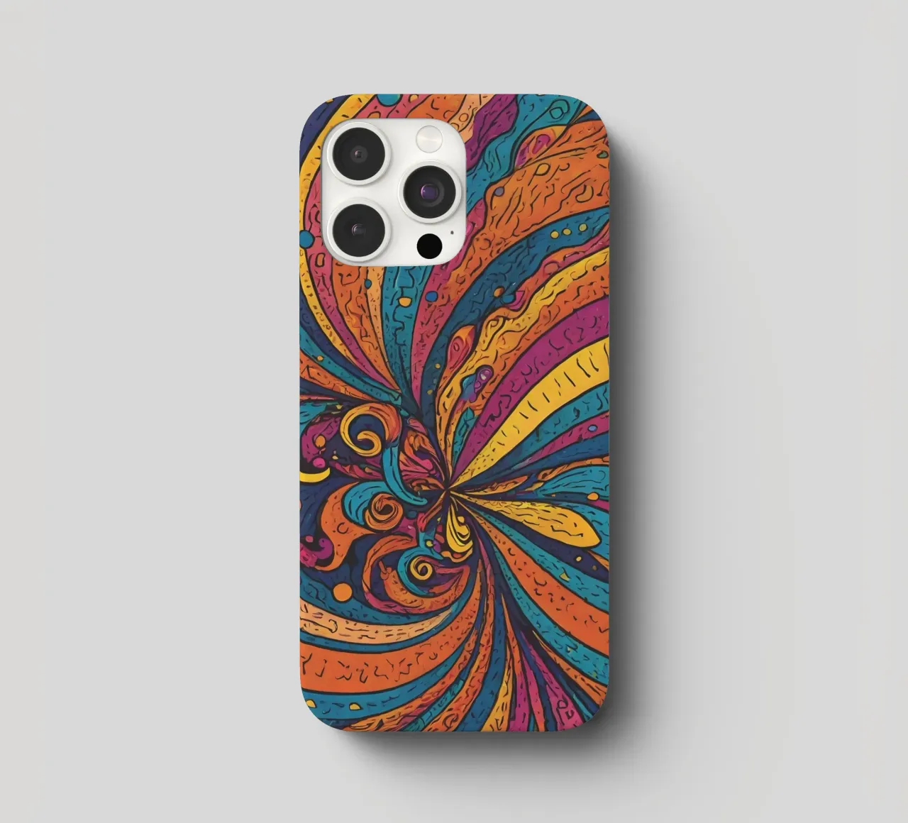 Psychedelic Pattern iphone case by Charnwood Prints